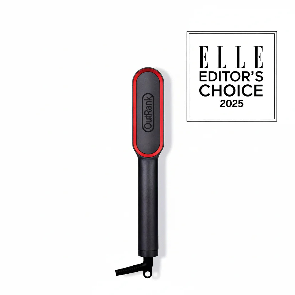 RING PLUS Hair Straightening Brush by OutRank Hair